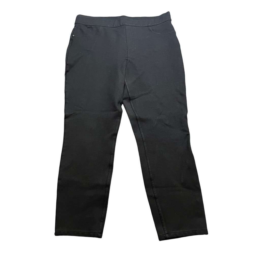 Spanx The Perfect Pant Women XL Black Ankle 4-Pocket Straight Leg 20202R